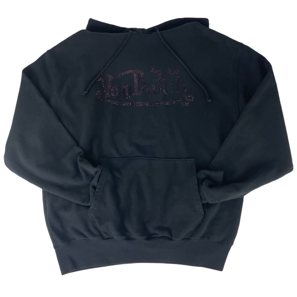 Von Dutch Sweatsuit (2 Pieces) Rhinestones Black and Purple - Mens Sz L - Picture 3 of 16